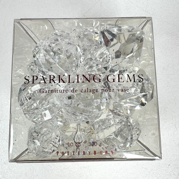Pottery Barn Holiday Sparkle Sparkling Gems Scatter Vase Filler Ornament Decor - Picture 1 of 9